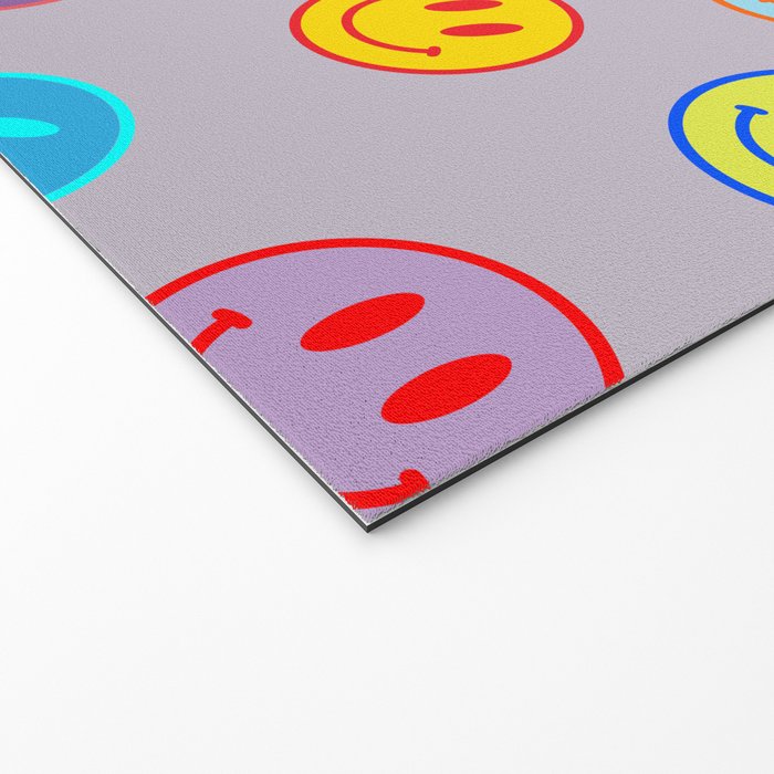 Smileys Obsessed Prpl Welcome Mat Gallery Image 2