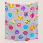 Smileys Obsessed Prpl Wall Tapestry Gallery Image 4