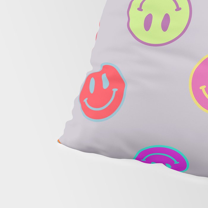 Smileys Obsessed Prpl Pillow Sham Gallery Image 4