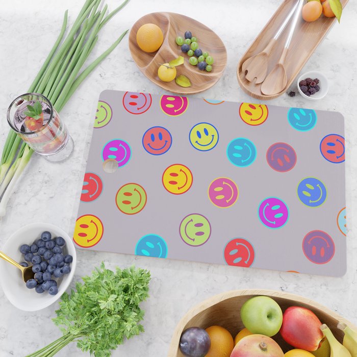 Smileys Obsessed Prpl Cutting Board Gallery Image 2