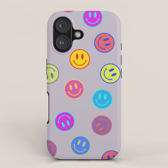 Smileys Obsessed Prpl iPhone Case Gallery Image 1