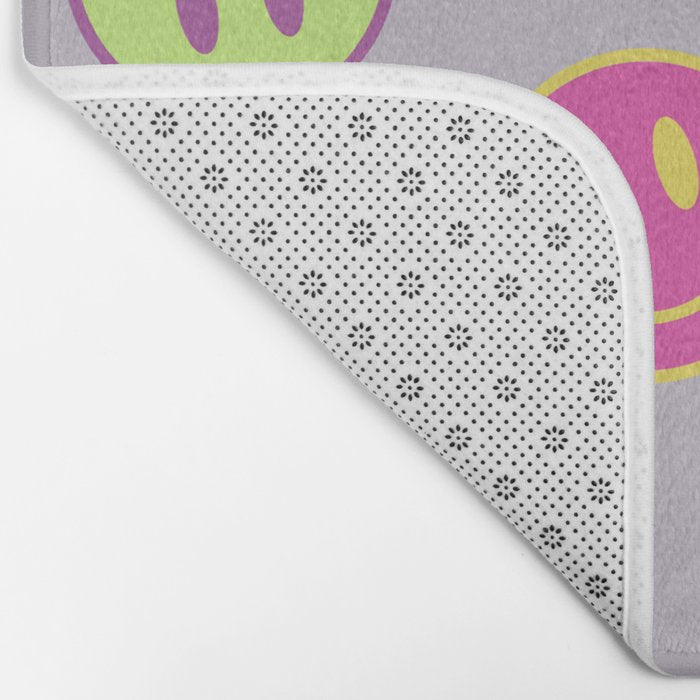 Smileys Obsessed Prpl Bath Mat Gallery Image 2