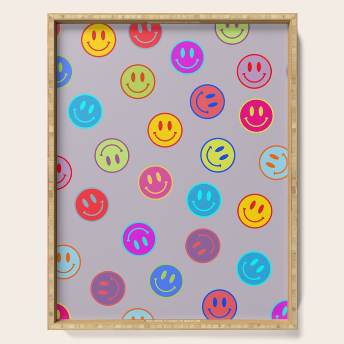 Smileys Obsessed Prpl Serving Tray Gallery Image 1