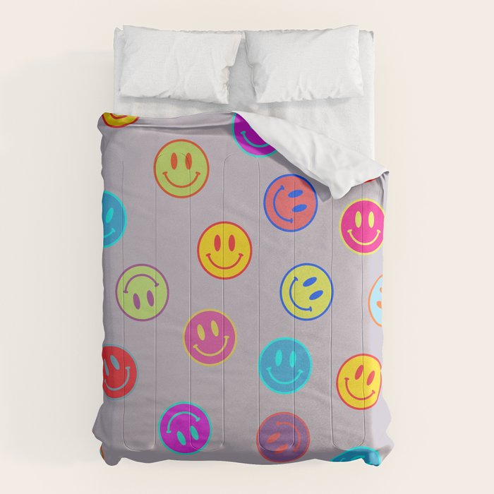 Smileys Obsessed Prpl Comforter Gallery Image 6
