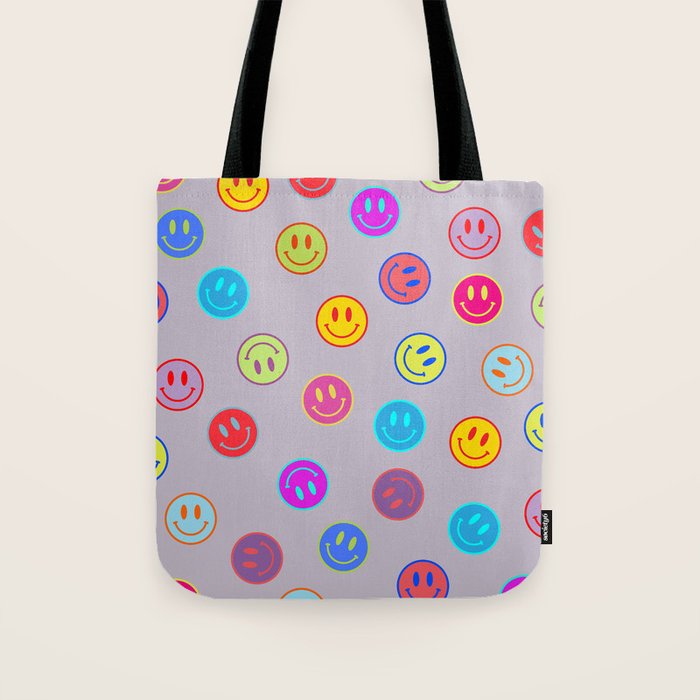 Smileys Obsessed Prpl Tote Bag Gallery Image 1