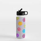 Smileys Obsessed Prpl Water Bottle Gallery Image 1