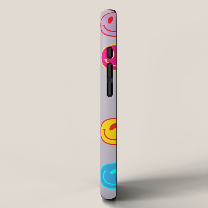 Smileys Obsessed Prpl iPhone Case Gallery Image 2