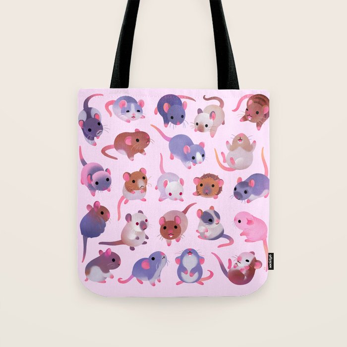 Fancy rat Tote Bag Gallery Image 1