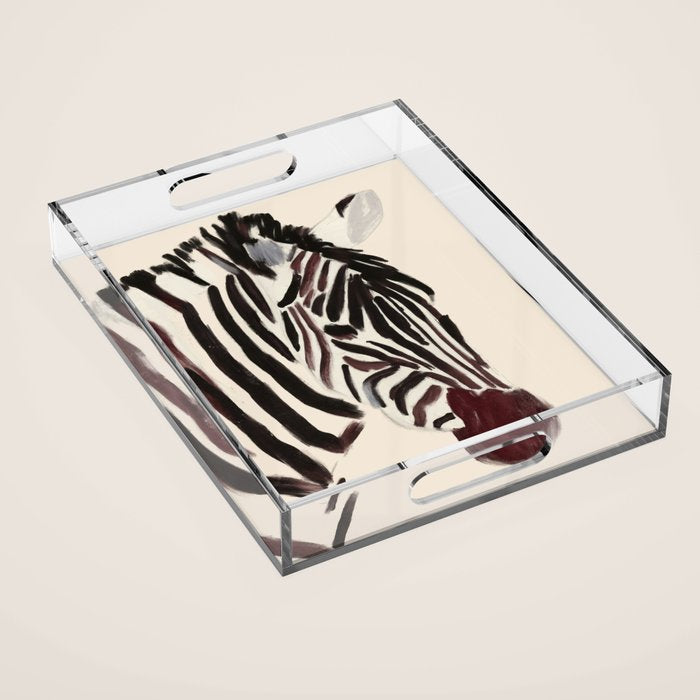 Zebra Acrylic Tray Gallery Image 1