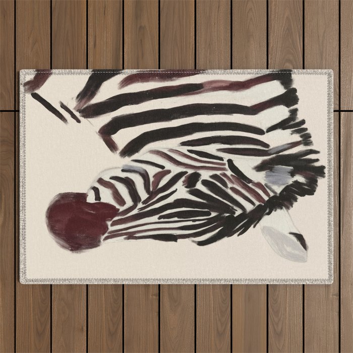 Zebra Outdoor Rug Gallery Image 1
