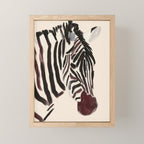 Zebra Mini Art Print Gallery Image 1