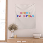 MERRY CHRISTMAS Wall Tapestry Gallery Image 2