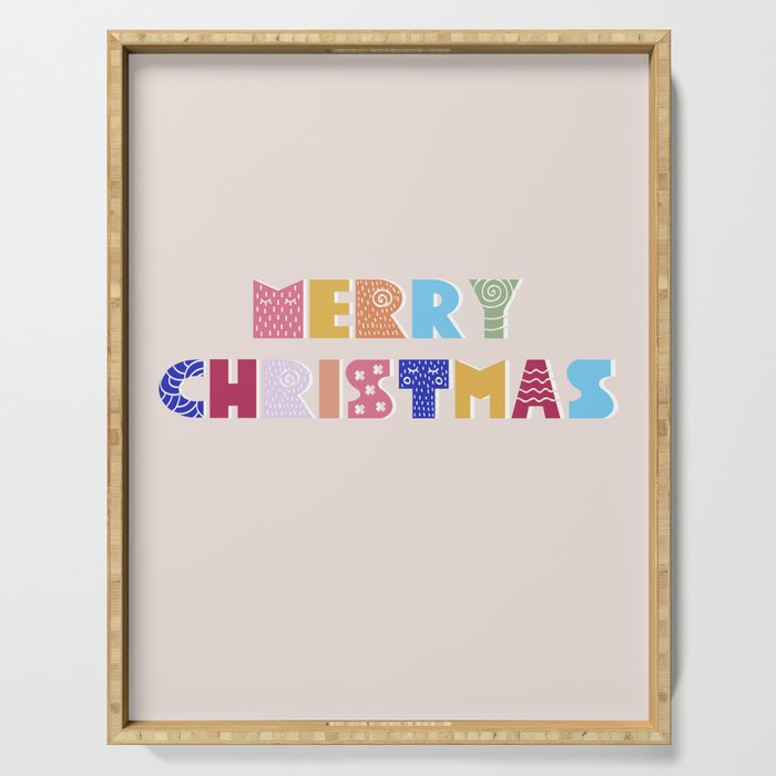 MERRY CHRISTMAS Serving Tray Gallery Image 1