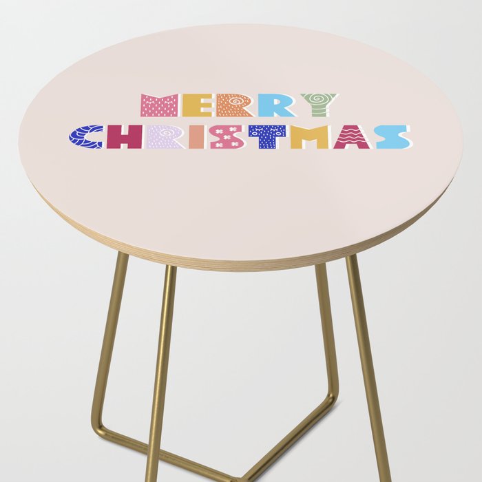 MERRY CHRISTMAS Side Table Gallery Image 2