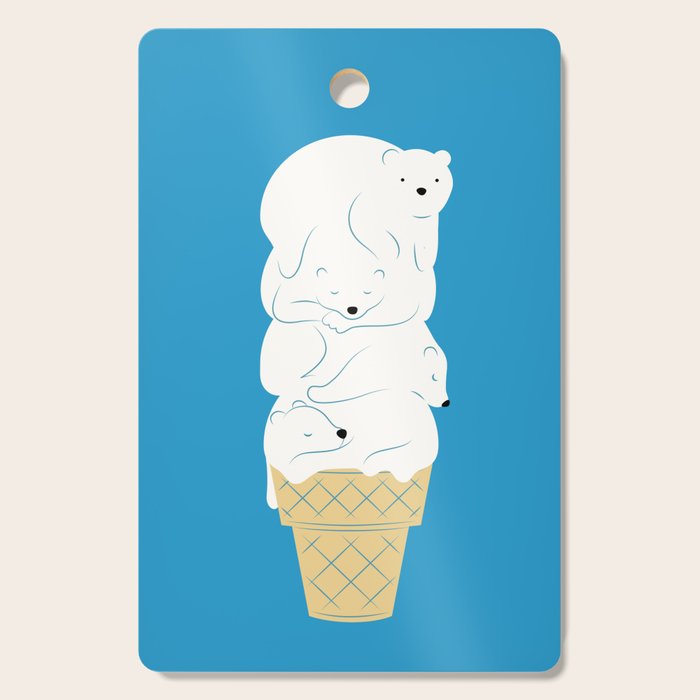 Polar Bear Ice Cream Cutting Board Gallery Image 1