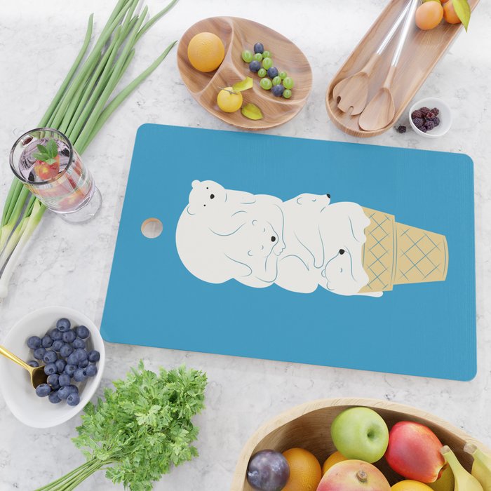 Polar Bear Ice Cream Cutting Board Gallery Image 2