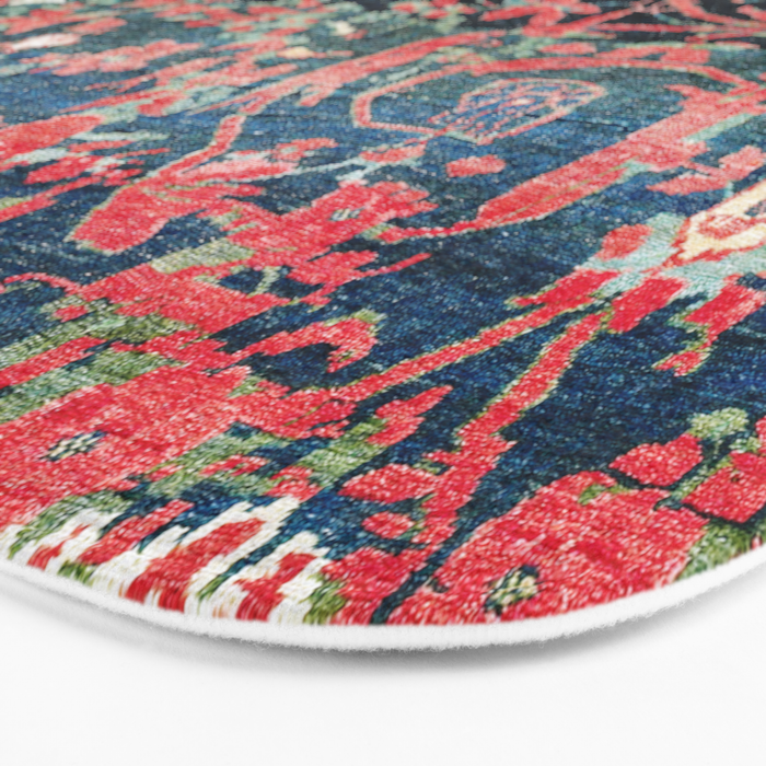 Bijar Vagireh Kurdish Persian Rug Sampler Bath Mat Gallery Image 3