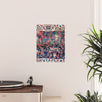 Bijar Vagireh Kurdish Persian Rug Sampler Poster Gallery Image 2