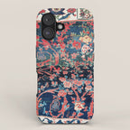 Bijar Vagireh Kurdish Persian Rug Sampler iPhone Case Gallery Image 1