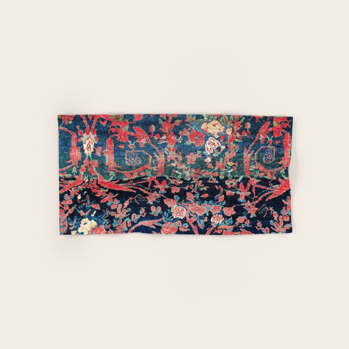 Bijar Vagireh Kurdish Persian Rug Sampler Bath Towel Gallery Image 1
