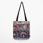 Bijar Vagireh Kurdish Persian Rug Sampler Tote Bag Gallery Image 2