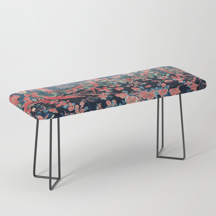 Bijar Vagireh Kurdish Persian Rug Sampler Bench Gallery Image 1
