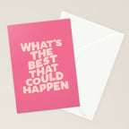 What's The Best That Could Happen Stationery Card Gallery Image 2
