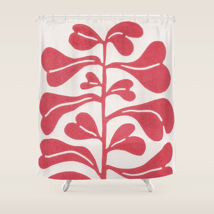Heartleaf Plant Shower Curtain Gallery Image 1