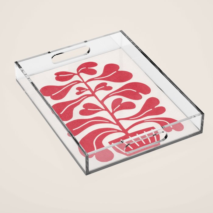 Heartleaf Plant Acrylic Tray Gallery Image 1