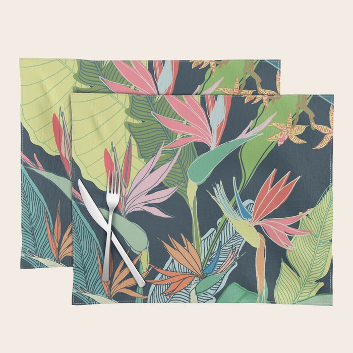 Tropical Bird of Paradise Placemat Gallery Image 1