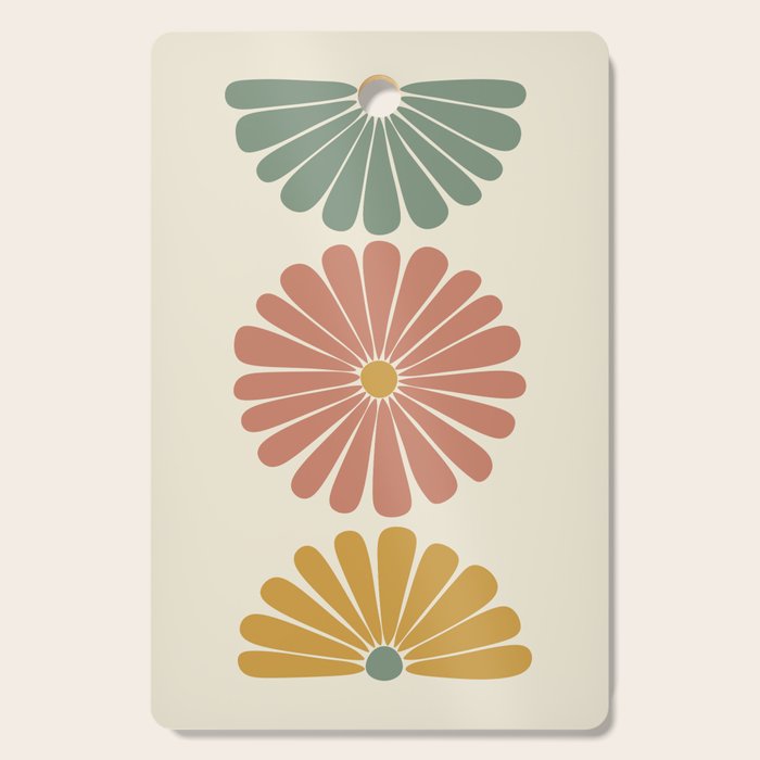 Retro Summer Daisies I Cutting Board Gallery Image 1