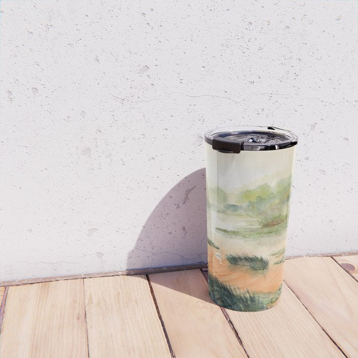 Egret On The Marsh Travel Mug Gallery Image 4