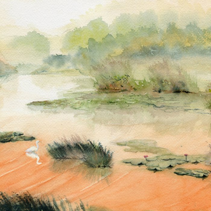 Egret On The Marsh Coffee Mug Gallery Image 2