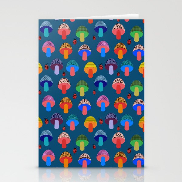 Mod Mushrooms Stationery Card Gallery Image 1