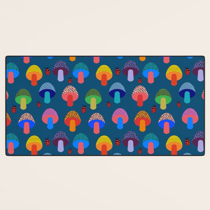 Mod Mushrooms Desk Mat Gallery Image 3