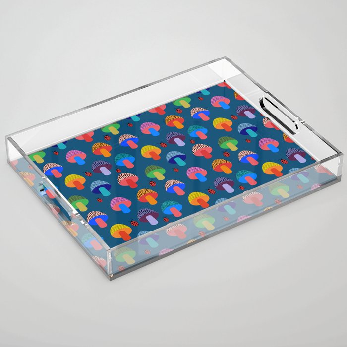 Mod Mushrooms Acrylic Tray Gallery Image 1