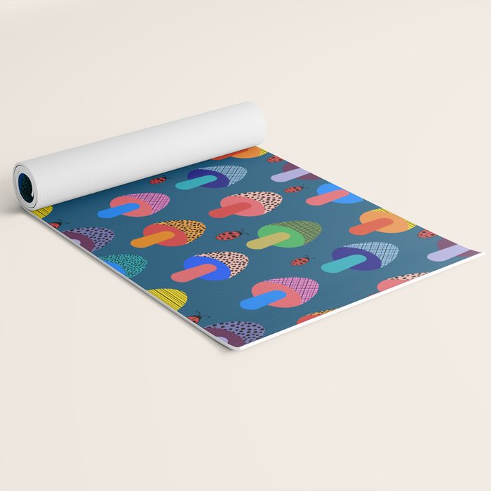 Mod Mushrooms Yoga Mat Gallery Image 2