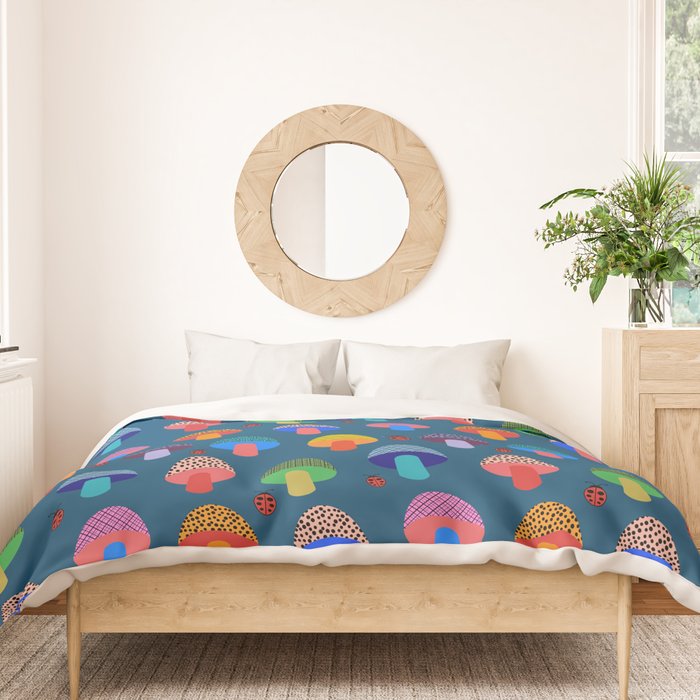 Mod Mushrooms Duvet Cover Gallery Image 3
