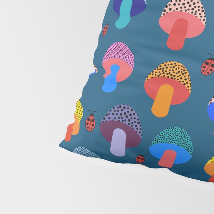 Mod Mushrooms Pillow Sham Gallery Image 4
