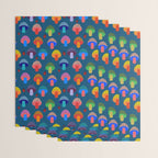 Mod Mushrooms Wrapping Paper Gallery Image 3