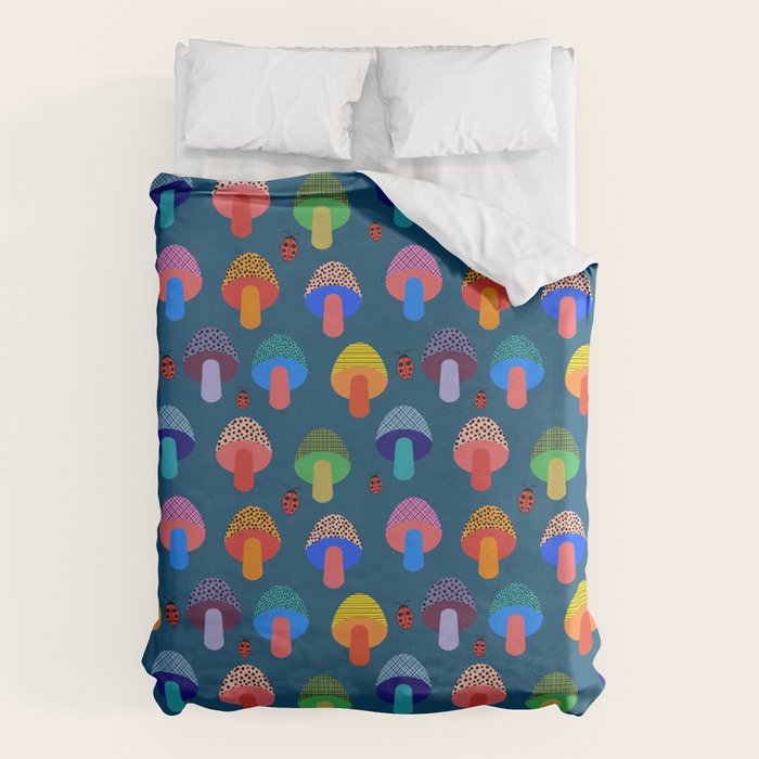 Mod Mushrooms Duvet Cover Gallery Image 6