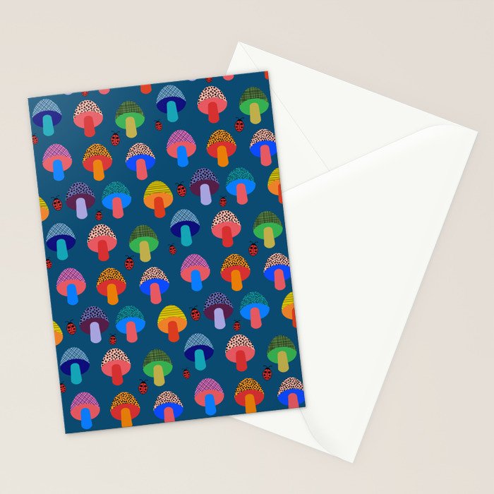 Mod Mushrooms Stationery Card Gallery Image 2
