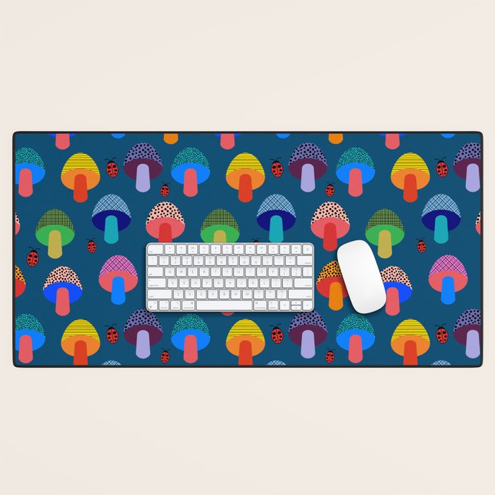 Mod Mushrooms Desk Mat Gallery Image 1