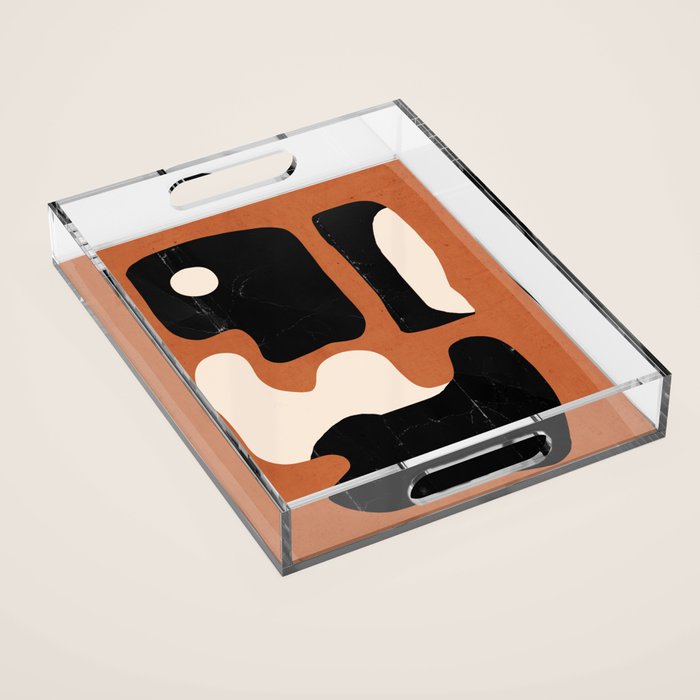 Modern Abstract Minimal Shapes 108 Acrylic Tray Gallery Image 1