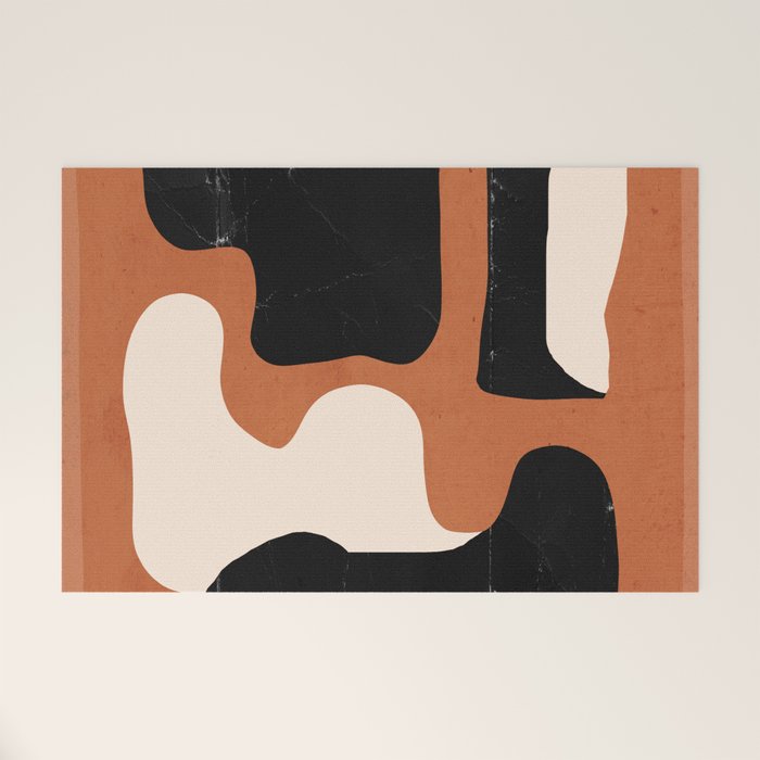 Modern Abstract Minimal Shapes 108 Welcome Mat Gallery Image 1