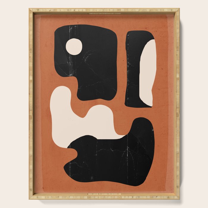 Modern Abstract Minimal Shapes 108 Serving Tray Gallery Image 1