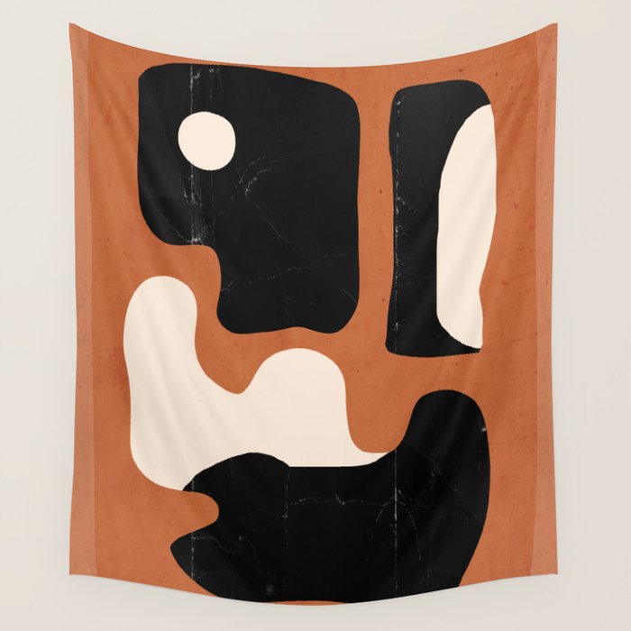 Modern Abstract Minimal Shapes 108 Wall Tapestry Gallery Image 4