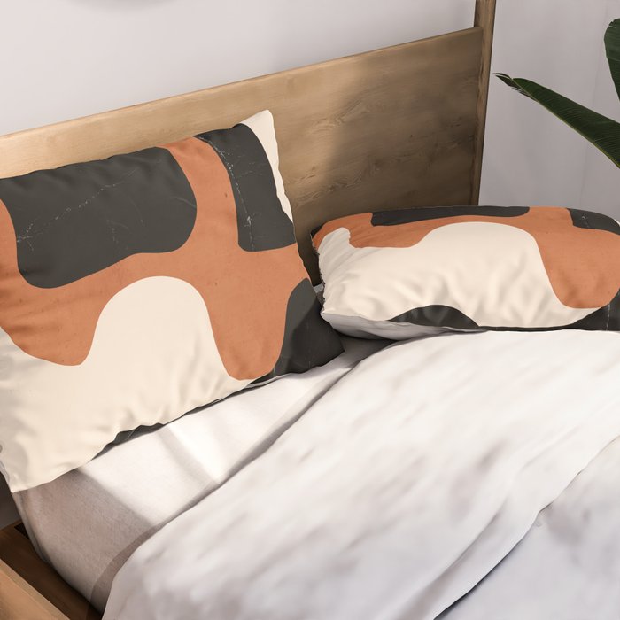 Modern Abstract Minimal Shapes 108 Pillow Sham Gallery Image 2