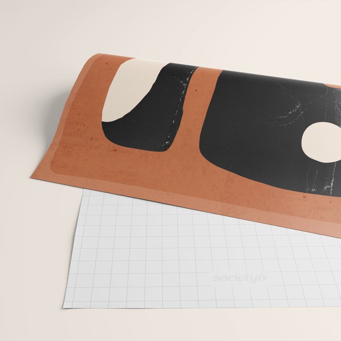 Modern Abstract Minimal Shapes 108 Wrapping Paper Gallery Image 2