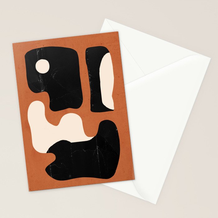 Modern Abstract Minimal Shapes 108 Stationery Card Gallery Image 2